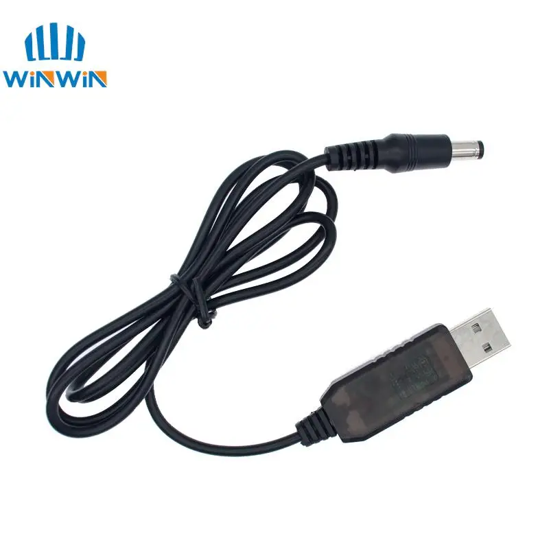 Linea USB Power Boost Dc 5v a Dc 9v / 12v Modulo step up Cavo adattatore convertitore USB 1M Spina 2.1x5.5mm per arduino WIFI