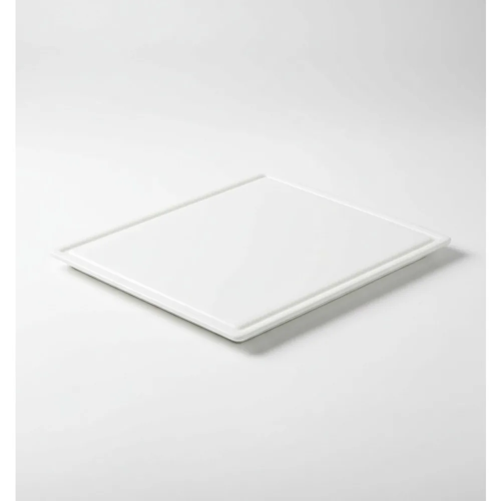 

Heavy-Duty Plastic Cutting Board with Groove, 18x24 Inch, Commercial Kitchen Use, Dishwasher Safe