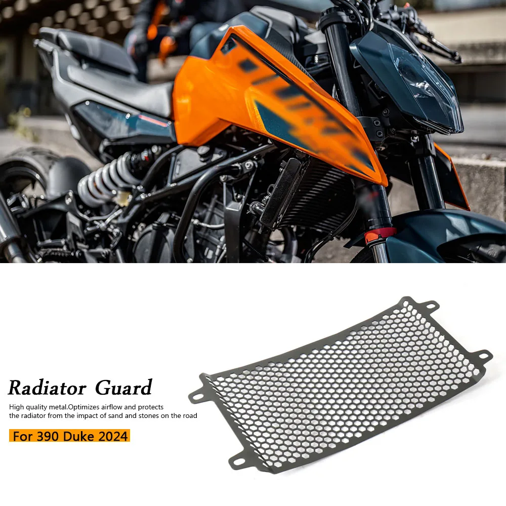 New Honeycomb Radiator Guard Grill Cover Protector Black Grille Accessories For 390 Duke 390DUKE 390 DUKE 2024