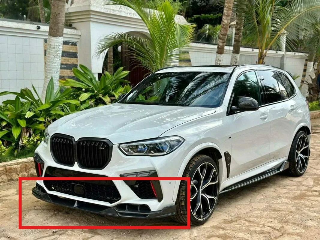 

Hot-Selling FORBMW F95 X5M LD Style Front Bumper Lip Separator Spoiler True Carbon Fiber 2020-2022