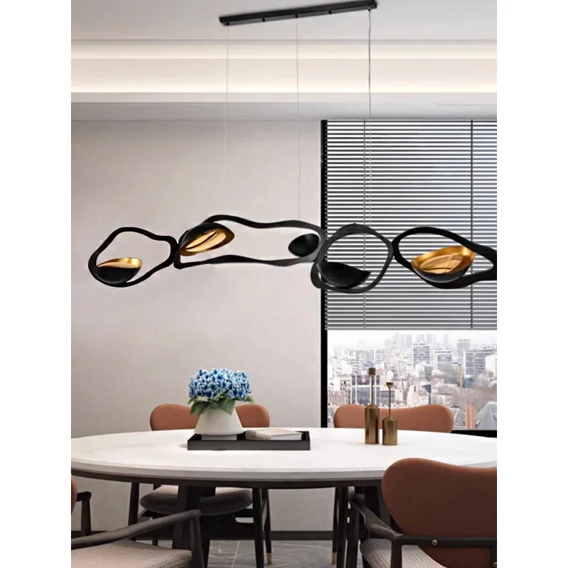 Modern Classical Round Line Pendant Lights Elegant Design Home-Applicants LED Dimmable Indoor Main Lamps For Living Room