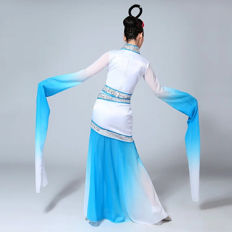 Roupas Yangko para mulheres, trajes de dança étnica para adultos, trajes de dança clássica, roupas novas de dança, mangas d'água