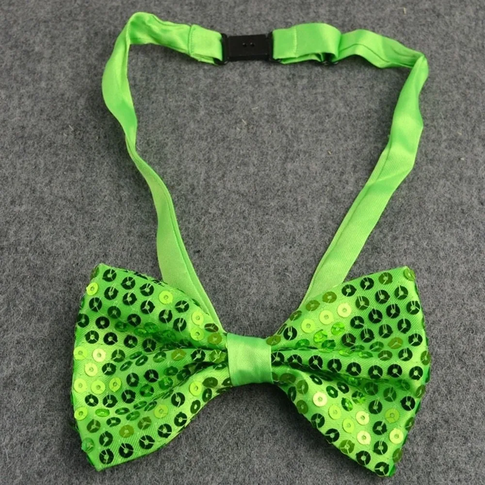 Sequin Children Bow Tie Adjustable Pre-Tied Bowknot Decoration Handsome Stage Performance Costume Graduation Photo Props