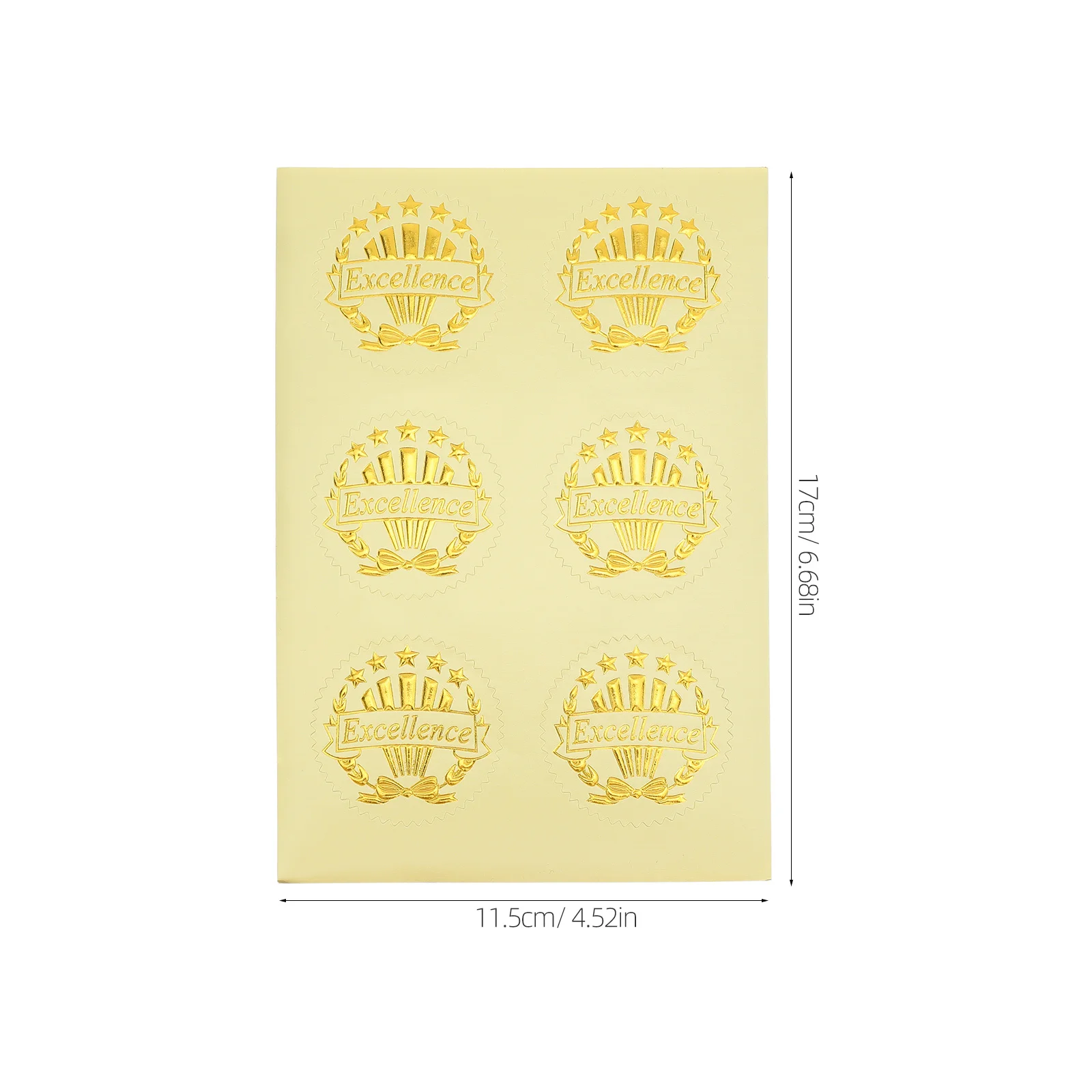 36 قطعة ملصقات مكافأة مستديرة ذاتية اللصق التميز الأختام لشهادات جوائز الدبلوم التخرج اللوازم المكتبية المدرسية
