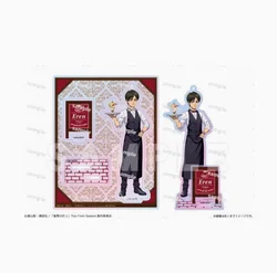Anime Attack on Titan Eren Jager Coffee Shop Waiter Stand Figure Acrylic Model Plate Cosplay Desktop Decor