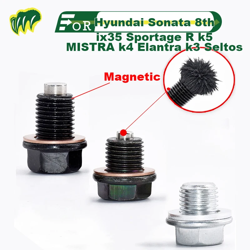 For Hyundai Sonata 8th ix35 Sportage R k5 MISTRA k4 Elantra k3 Seltos Engine Oil Drain Plug Sump Drain Nut Oil Drain Bolt