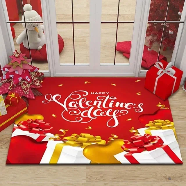 Merry Christmas Santa Claus Entrance Doormat Home Decor Carpet for Living Room Corridor Balcony Rugs Non-slip Bathroom Floor Mat