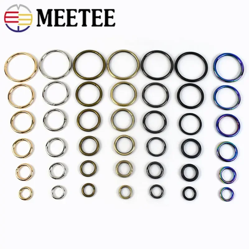 

5/10Pcs Metal O Ring Buckles 16-50mm Bag Strap Connector Dog Collar Clasp Clips Buckle DIY Belt Clothes Hat Parts Accessories