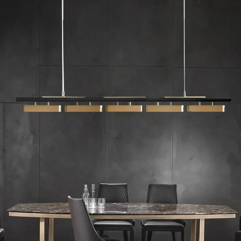 Moderno e minimalista tira pingente luzes led longo para mesa sala de estar jantar mesas café cozinha lustres decoração para casa luminária