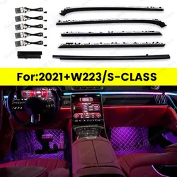 New 64 Colors LED Active Ambient Light For Mercedes Benz 2021+ W223 S-Class S450L S480 S500L Multi-color Decorative lights Refit