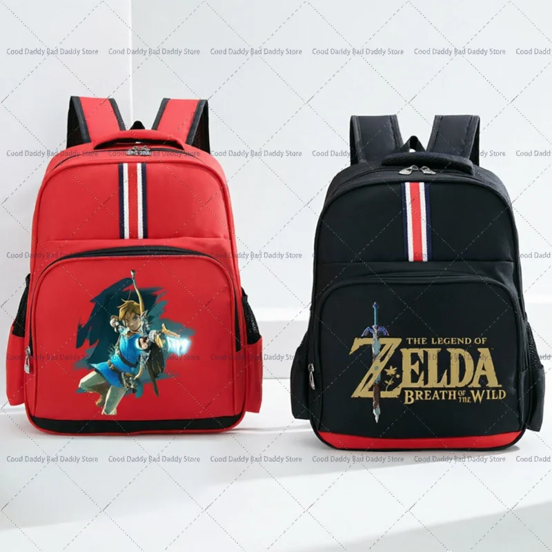 Mochila con estampado de dibujos animados de The Legends of Z-Zeldas para niños, mochila escolar de gran capacidad para niños y niñas, regalo para la vuelta al colegio