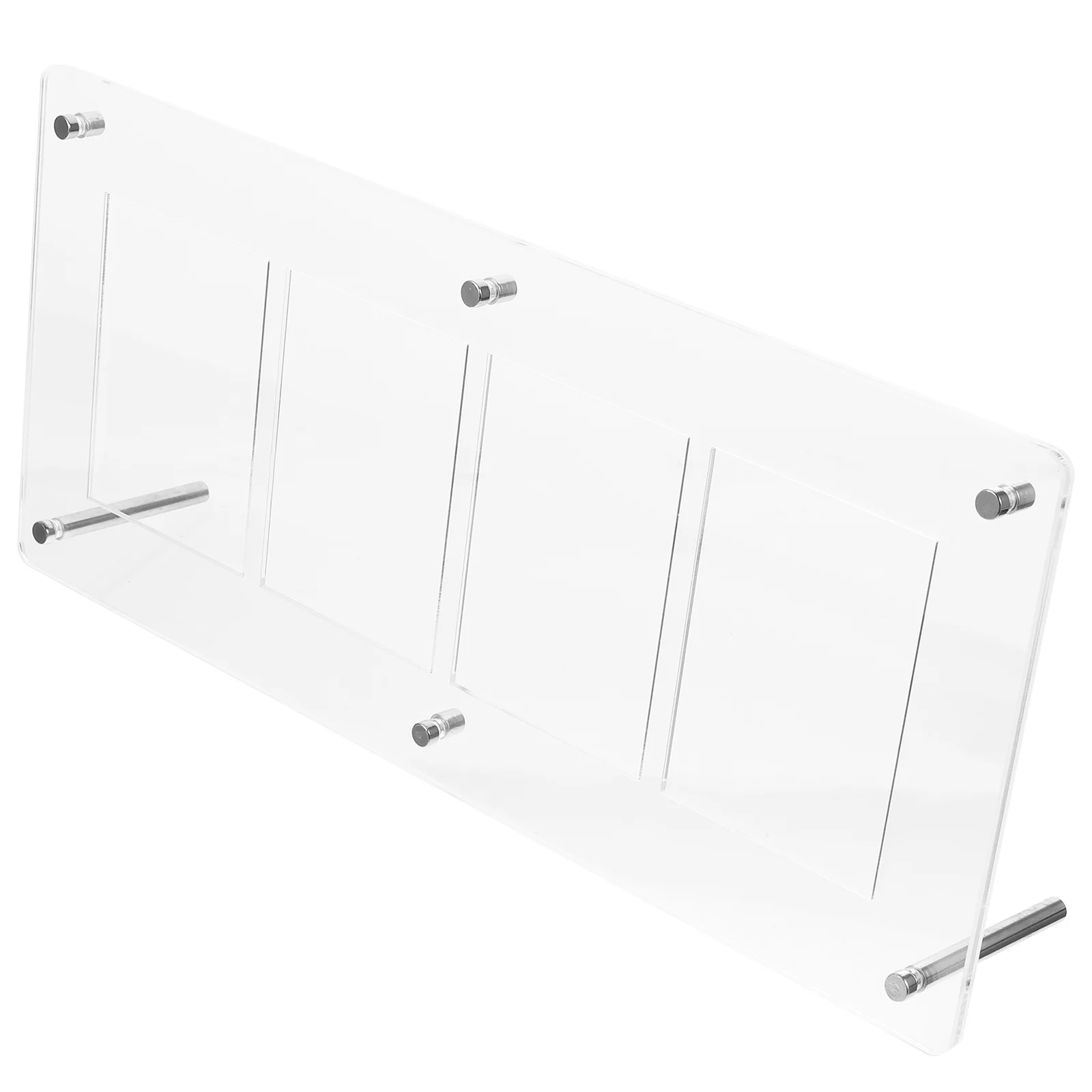 

Trading Card Holders Clear Acrylic 4 Slots Display Rack Game Card Support Stand Easy to Clean and Assemble Photocard Holders