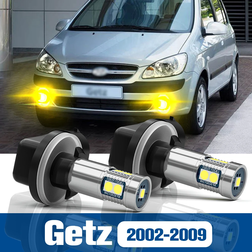 Canbus LED luz de nevoeiro para Hyundai Getz, Lâmpada Acessórios, Blub, 2002, 2003, 2004, 2005, 2006, 2007, 2008, 2009, 2pcs