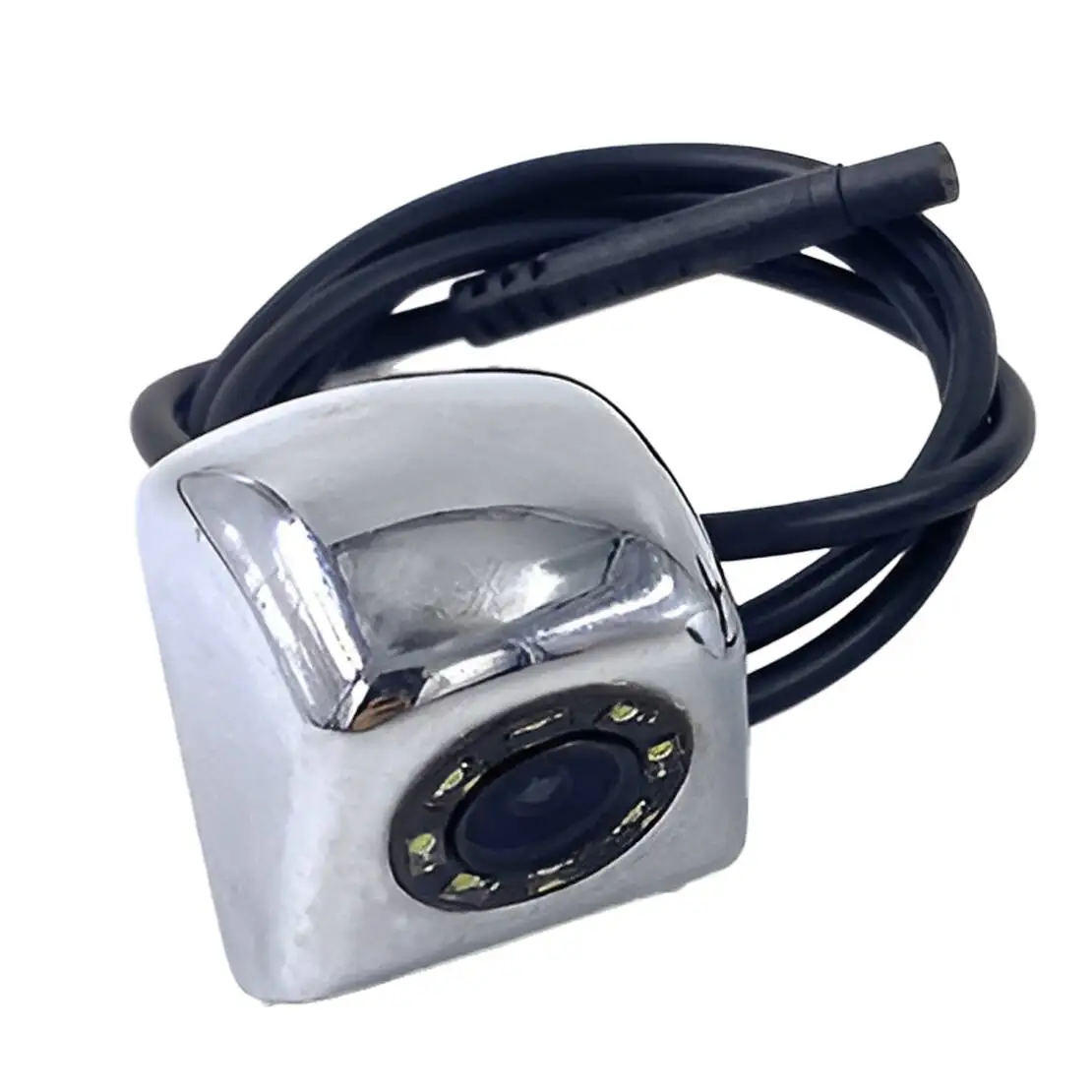 

Хром Серебро 170 ° 8LED Автомобильная резервная парковочная камера заднего вида с ночным видением Водонепроницаемая