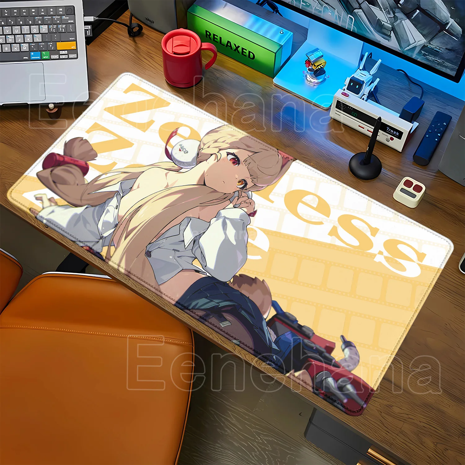 

Ukinami Yuzuha Alice Yixuan Zenless Zone Zero Коврик для мыши Коврик для клавиатуры ноутбука XXL Коврик для мыши в стиле аниме для девочек ПК Игровые офиса Настольный коврик