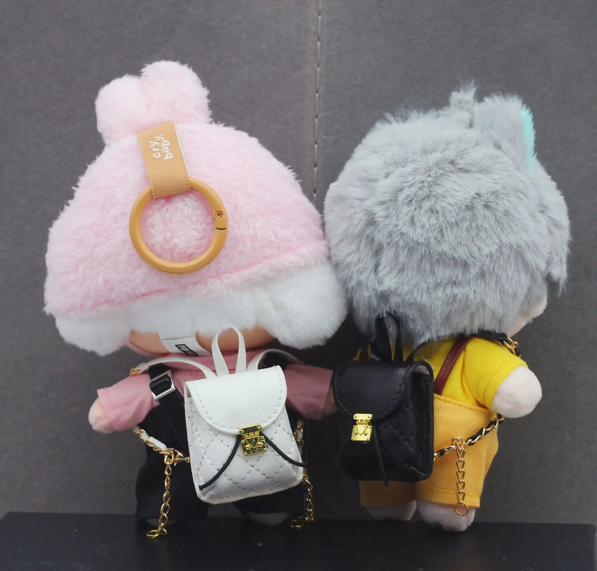 15-17 Cm Labubu Backpack Toy BJD Doll Bag Handmade Set DIY Doll Backpack Replacement Clothing Accessories in Stock