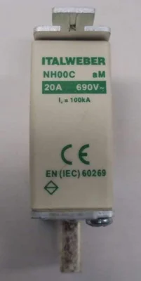 ITALWEBER NH00C AM 16A 20A 690V I1=100kA Motor fuse EN(IEC)60269-4PCS/LOT