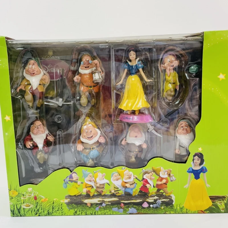 New Disney Action Figure Snow White And The Seven Dwarfs Toy Doll Collection Model Christmas Halloween Birthday Gift Friends Toy