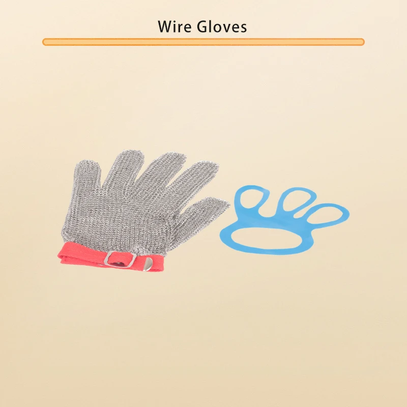 

Перчатки из нержавеющей стали с пятью пальцами Handsave, устойчивые к порезам перчатки, проволока из нержавеющей стали 304, металлическая сетка, кухонная резка