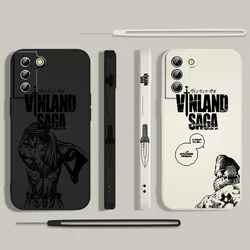 VINLAND SAGA Thorfinn Phone Case For Samsung Galaxy S24 S23 S22 S21 S20 Pro FE Plus Ultra Liquid Left Rope Cover