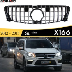 Panaemaricana GT Front Replacement Radiator Grill for 2012 - 2015 Mercedes GL Class X166 GL350 GL 400 GL 450 GL 500 GL 63 55 AMG