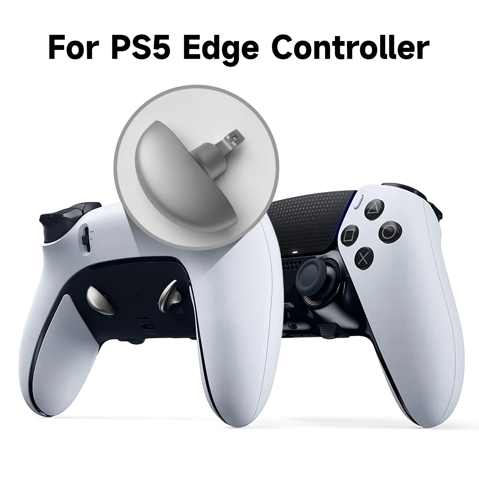 Kunci belakang logam pegangan untuk PS5 Edge Elite Game Controller pedal logam suku cadang pengganti kunci pelatuk Aksesori pengganti