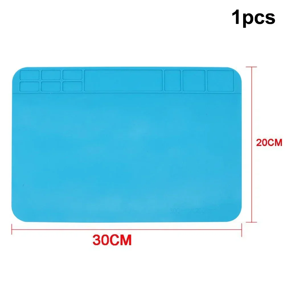 Imagem -05 - Almofada de Silicone Antiestática para Isolamento Térmico Esteira de Reparo de Solda Telefone pc Work Desk 30x20cm Ferramentas de Soldagem 12 mm