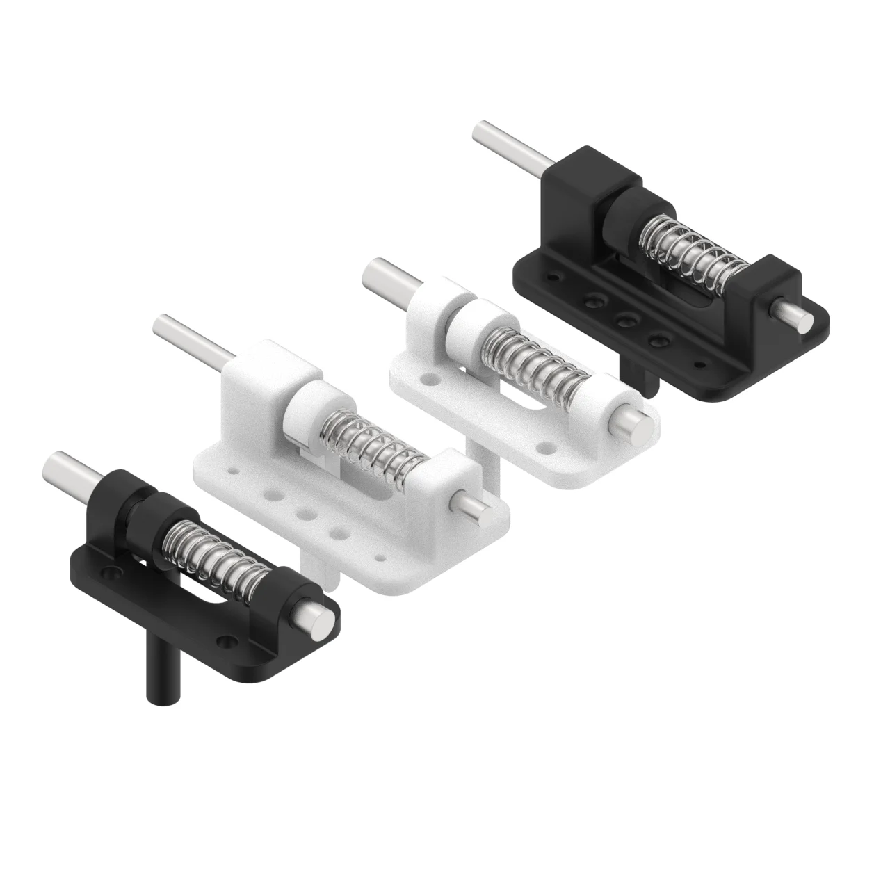 2 uds 2/3mm hebilla de bloqueo de fijación de puerta de cabina resorte Pin de cabina captura escotilla pestillo cubierta de dosel para DIY RC avión barco modelo