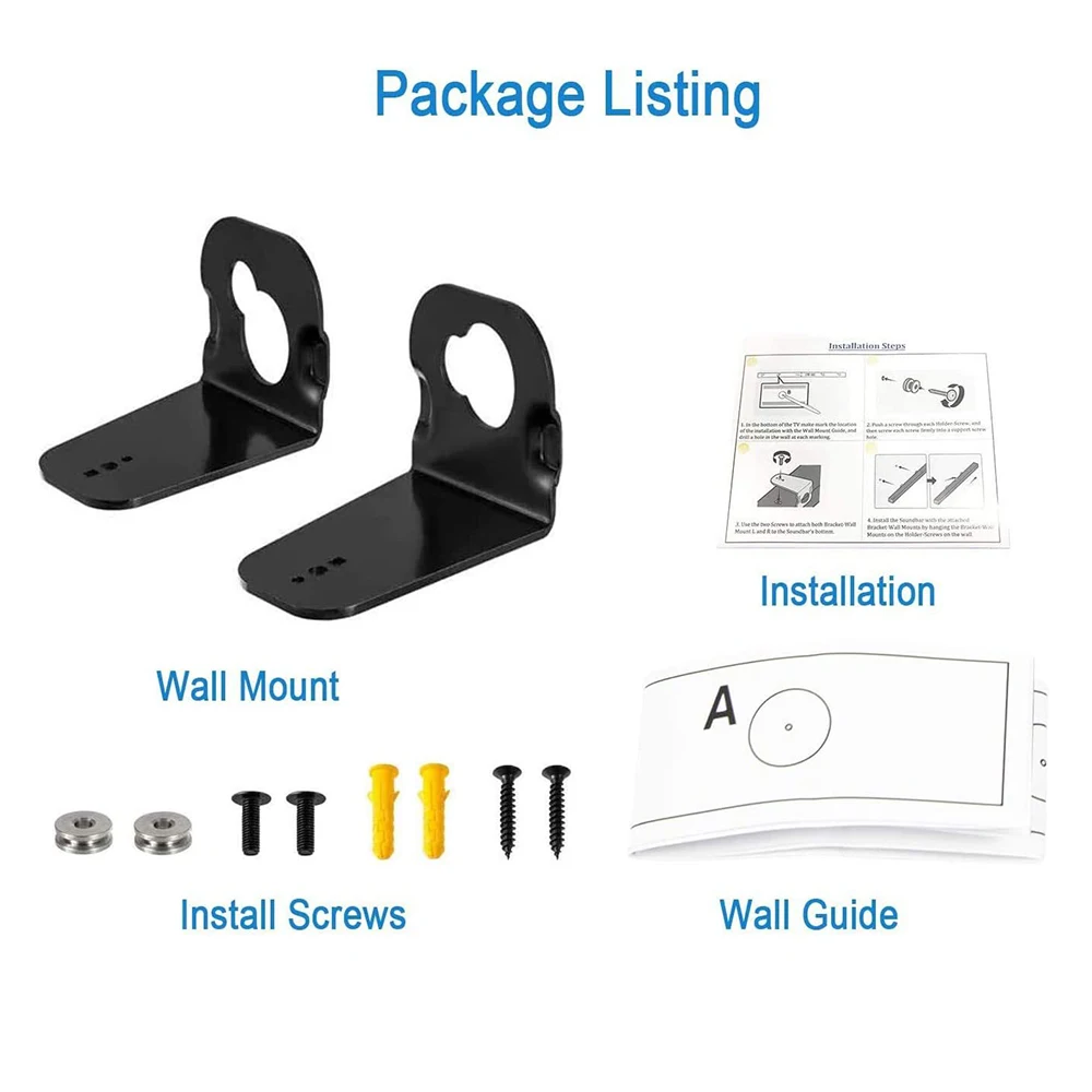 Barra de sonido con tornillos para Samsung, soporte de montaje en pared para altavoces de Audio, para HW-M450, HW-M550, HW-M360, HW-MM45, HW-K450, 2 unidades/1Kit