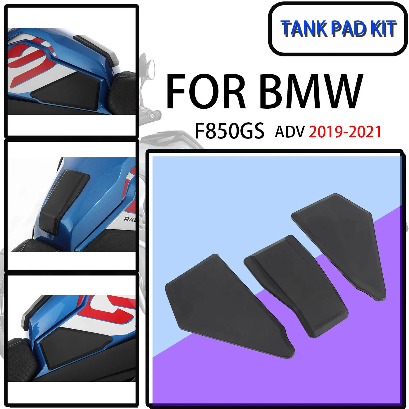 

Motorcycle Accessories Side Fuel Tank Pad For BMW F850GS 2019-2021 Adventure ADV Rubber Sticker Side Pad Kit