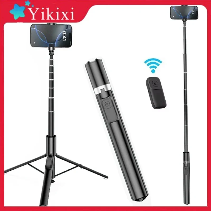 

360° Rotation Handheld Selfie Stick Foldable Tripod Stand Desktop Phone Holder With Bluetooth Remote for Shooting Live Streaming
