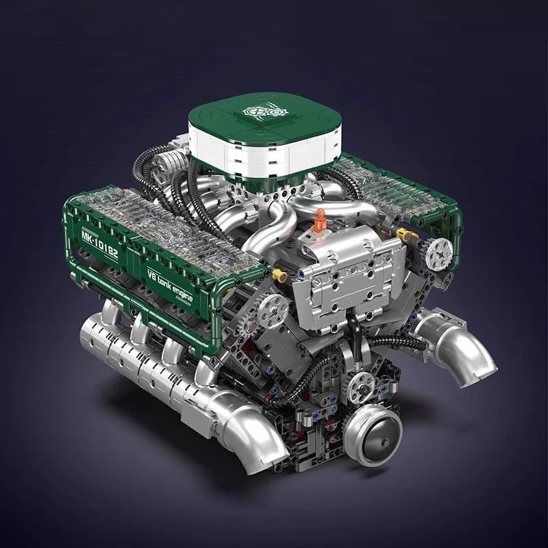 قالب الملك 10182 2250 قطعة خزان V8 مجموعات بناء المحرك الجذعية لتقوم بها بنفسك اللبنات نموذج الكبار اللعب هدايا للبنين أطفال الذين تتراوح أعمارهم بين 14 + #4