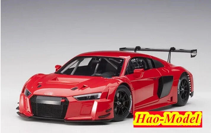 Autoart 1/18 Para Audi R8 LMS 24 Horas 2017 Modelo de Carro em Resina Diecast, Ornamentos, Brinquedos, Presentes de Aniversário para Meninos, Coleção para Exibição e Hobbies