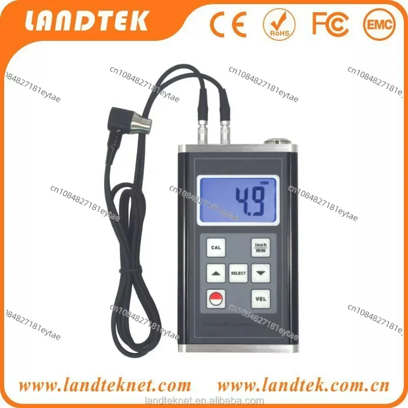 LANDTEK Ultrasonic Thickness Gauge TM-8818 Thickness Meter Range 0.75~400mm