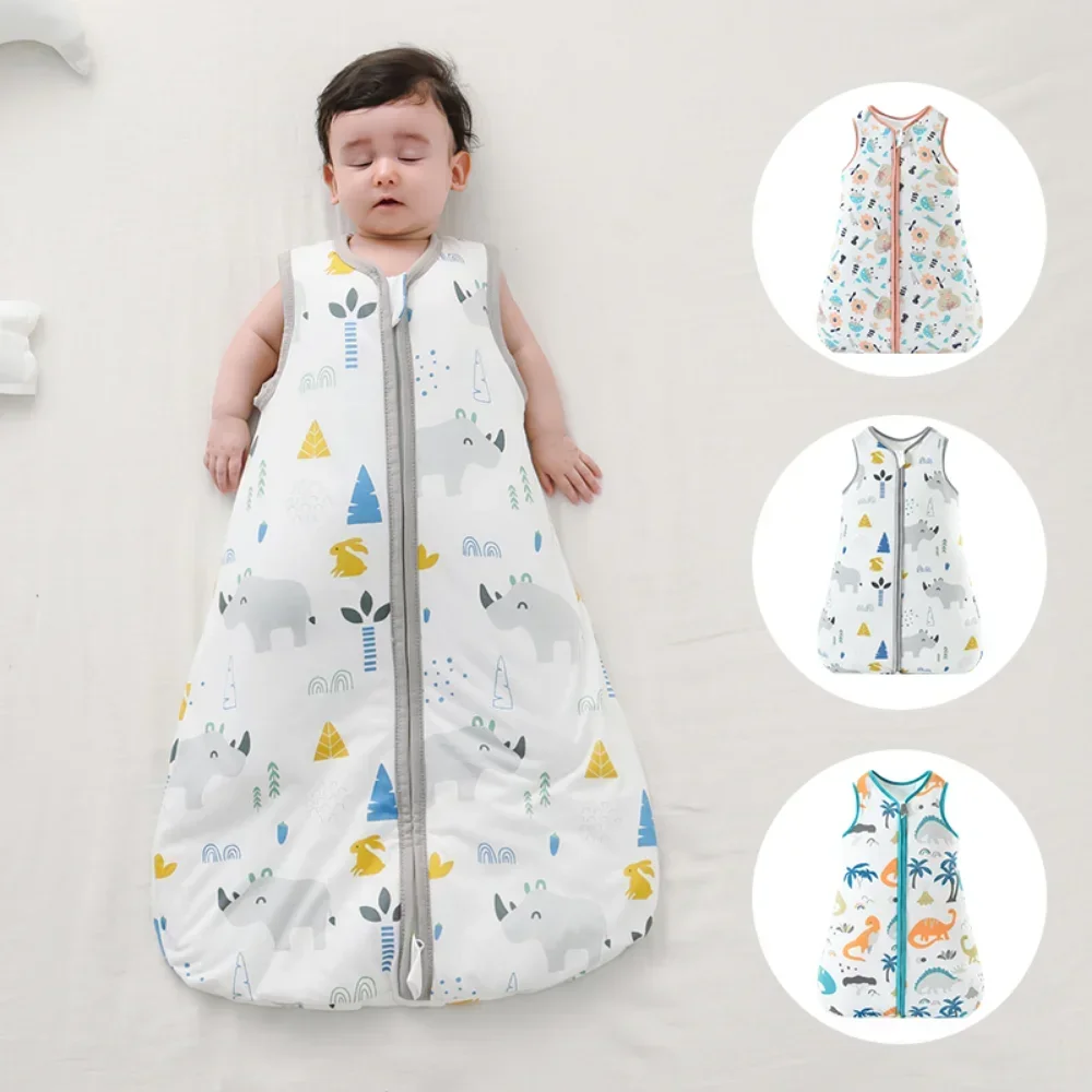 

Детские спальные мешки 1,5 вместе, пижамы для новорожденных из 100% органического хлопка, пеленка с грибами для новорожденных