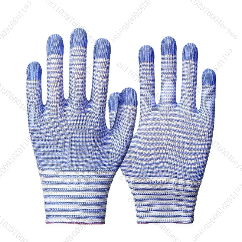 Free shipping 13-pin nylon knitted gloves breathable and wear-resistant fit hand industrial operations labor protection