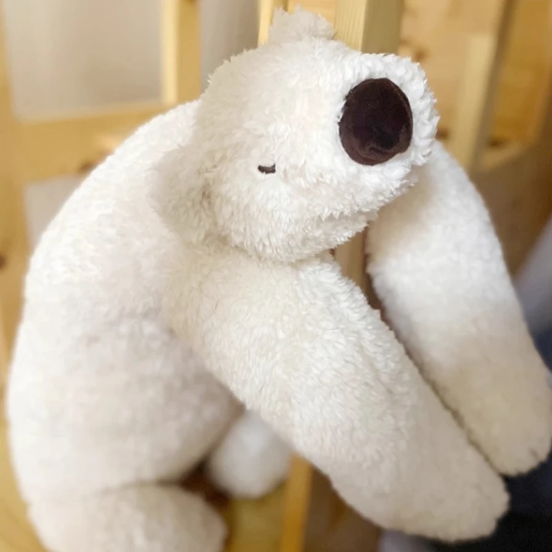 Soft Polar Bear Plush Toy Comfortable Plush Pillow Toys Large Stuffed Animal Toys for Girls Bedtime Hugging Birthday Gift