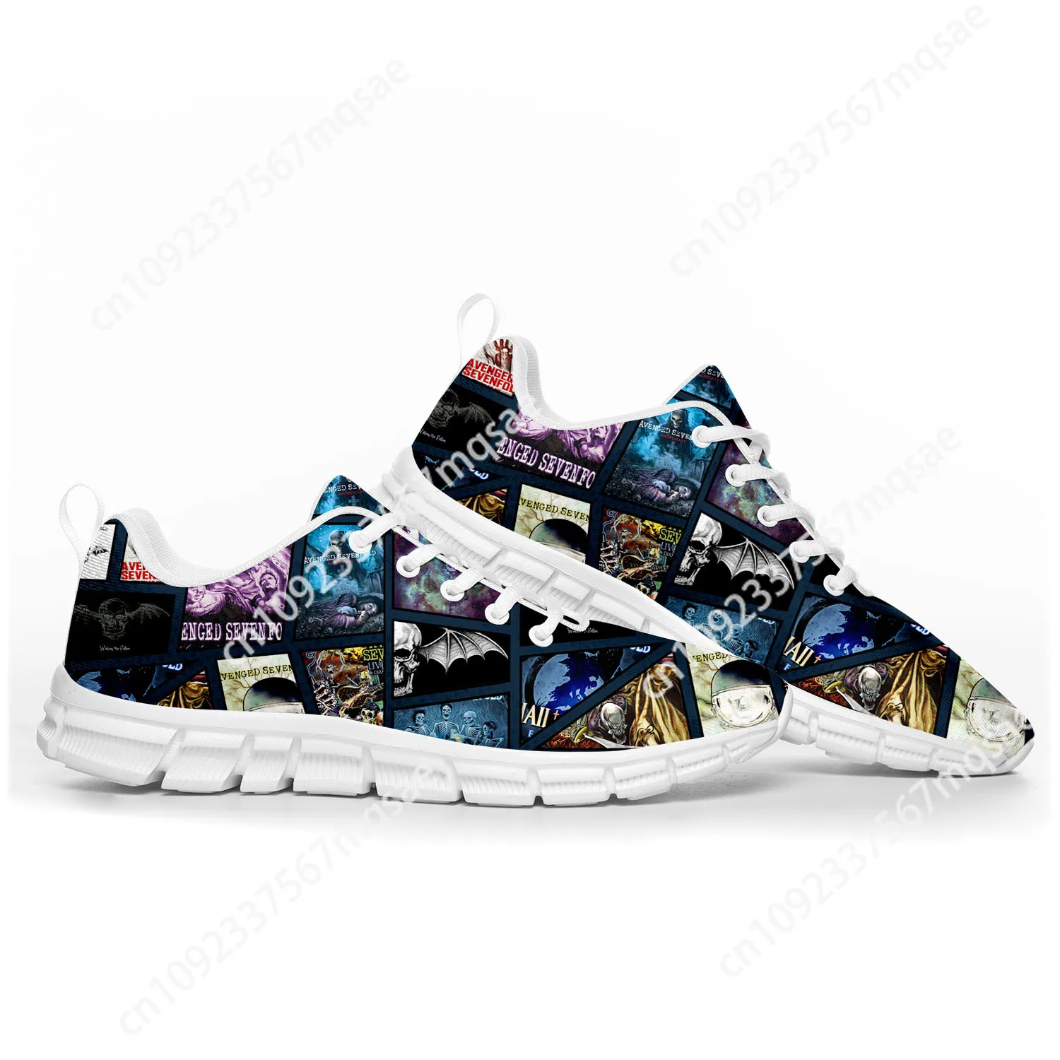 Chaussures de sport Avengers Sevenfold A7X pour hommes et femmes, baskets décontractées pour adolescents, chaussures de couple personnalisées pour enfants, blanc, haute qualité