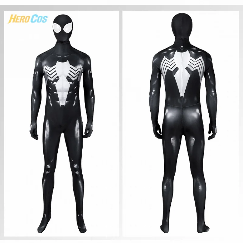 

Venom Spider 2 Jumpsuit Men Cosplay Peter Parker Costume Headgear Halloween Carnival Party Outfit for Men HERO Cos