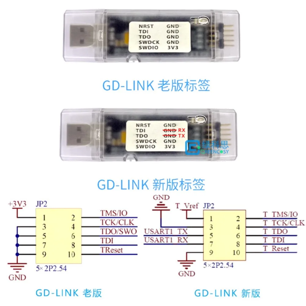 GD-Link GD32 Burner Adapter MCU Simulation Downloader, Zhaoyi Innovation GD32F
