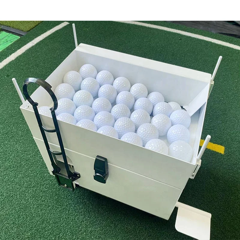 Indoor Outdoor Auto Golf Ball Dispenser High Quality High Volume Protected Portable Golf Serve Machine