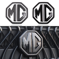 Black Knight Car Emblem Stickers Front Rear Logo Steering Wheel Stickers For MG ZS MG5 MG6 MG7 MG HS MG5 Scorpio MG6 PRO MG4
