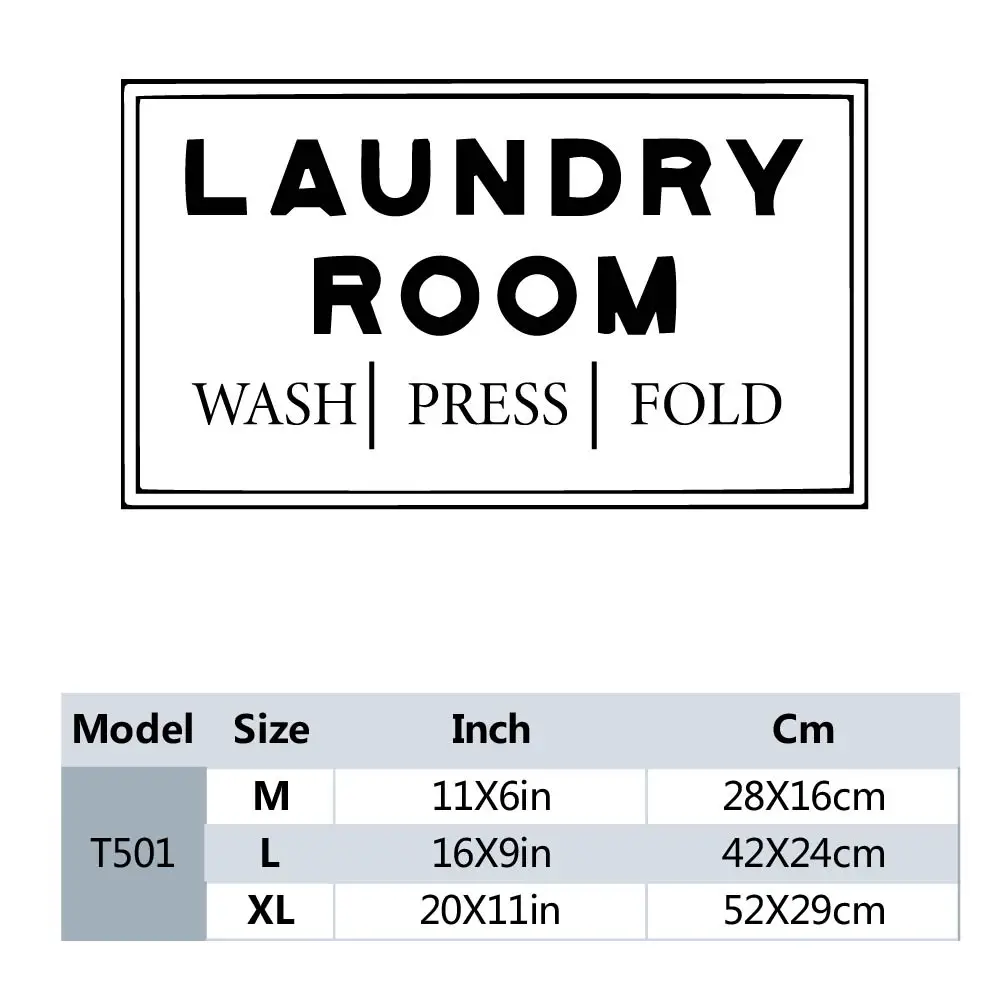 1PC Creative Do the laundry Wall Sticker Pvc Removable For Living Room Decor Wall Art Sticker Murals