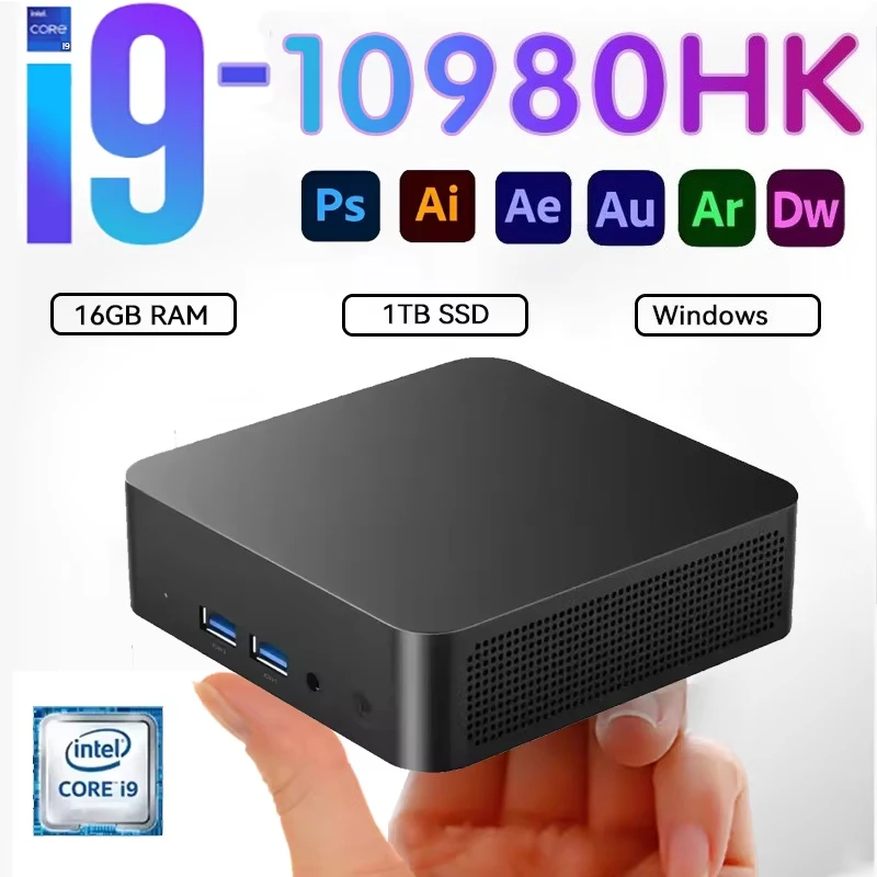 2026 Mini PC Intel Core i9 8950HK 16GB RAM 2TB SSD PC Gamer Computer Dual WIFI BT5.2 4K HD Mini Gaming Pc Desktop