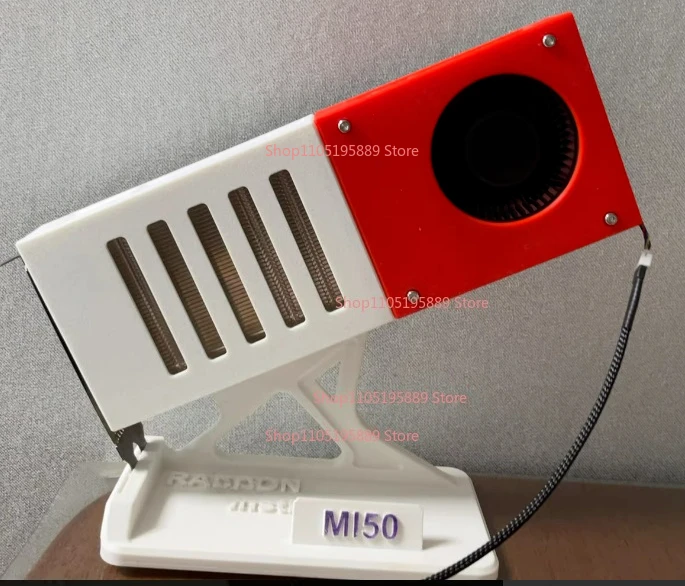 For Low Temperature Version Mi50 Graphics Card Fan Split Radiator