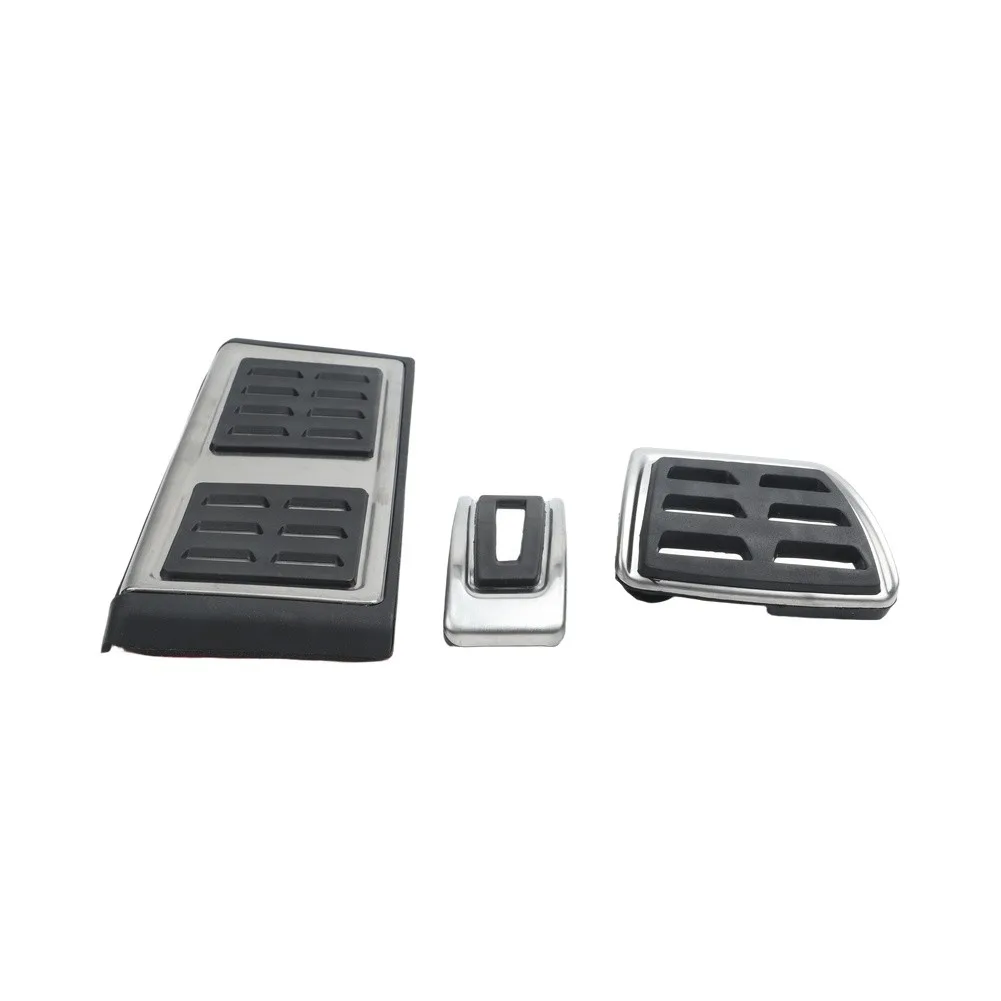 Textured Grip Pedals Stainless Steel Pedal Set Improve Driving Experience Perfect Fitment For SKODA For Octavia
