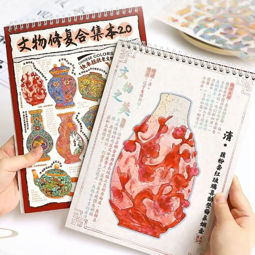 

Новая коллекция реставраций культурных веществ для домашних животных, миниатюрные антикварные пейзажные наклейки, сделай сам, книга-наклейка ручной работы