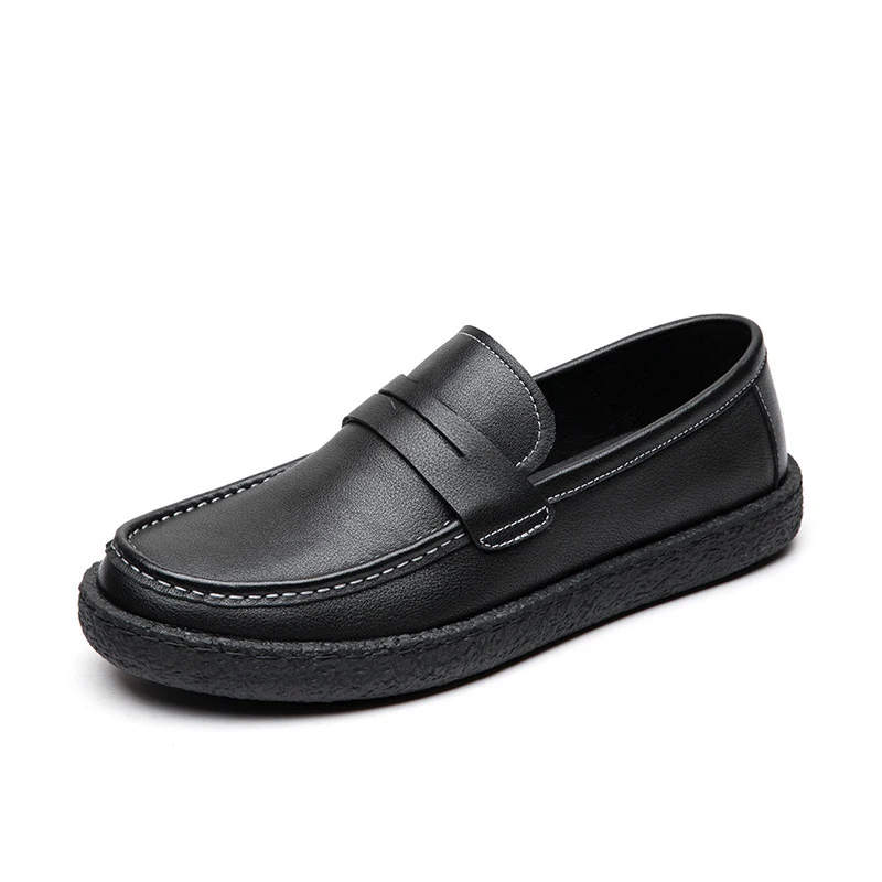 

Spring Autumn Winter Breathable Genuine Leather Cowhide Designer Shoes Flats British Retro Men Luxury Sneakers Casual Shoes Male