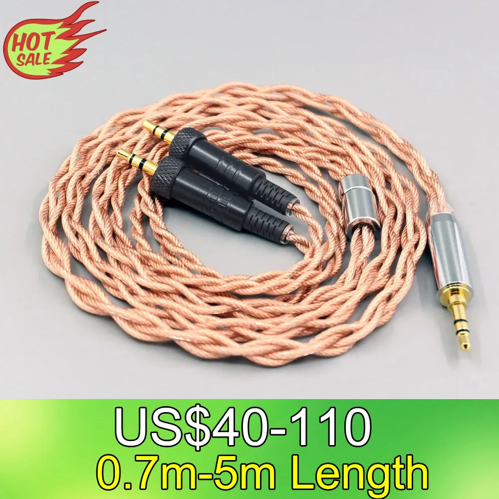 

LN007768 Graphene 7N OCC Shielding Coaxial Mixed Earphone Cable For Sony MDR-Z1R MDR-Z7 MDR-Z7M2 With Screw To Fix 4 core 1.8mm