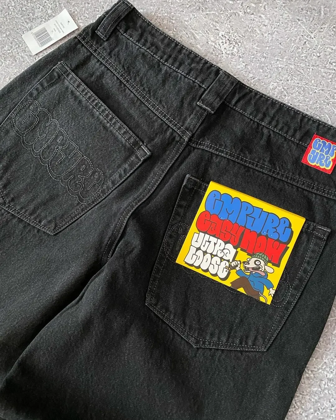 Pantalones vaqueros retro americanos, pantalón informal Y2K japonés, holgado, recto, ajustado, desgastado, versátil, 2024